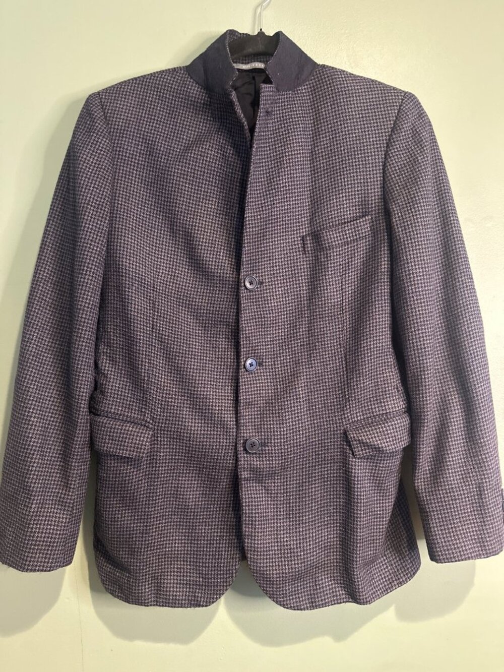 Hickey Freeman His First Boys 16 Blazer Silk Wool Houndstooth Preppy Formal